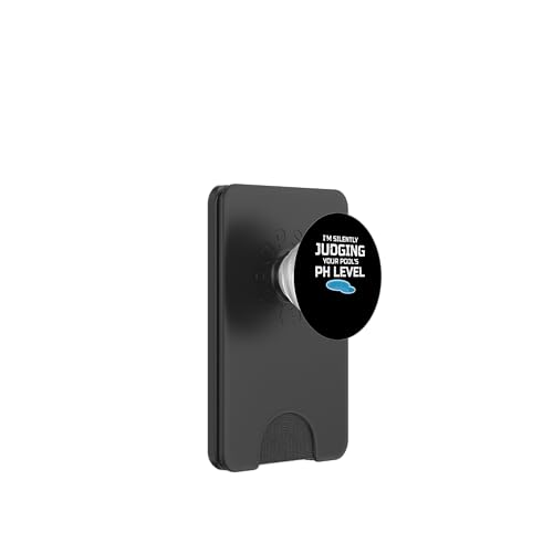 Im Silently Judging Your Pools PH Level Pool Maintenance Guy PopSockets PopWallet für MagSafe von Poolpfleger Design Poolreinigung