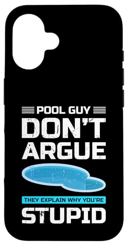 Pool Guy Dont Argue Pool Maintenance Guy Hülle für iPhone 16 Pool Guy Dont Argue Pool Maintenance Guy Hülle für iPhone 16 von Poolpfleger Design Poolreinigung