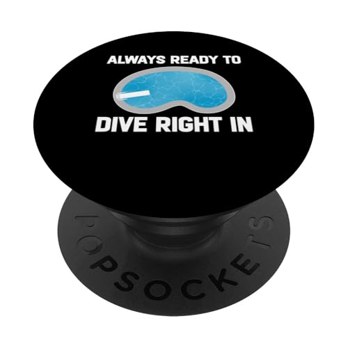 Always Ready To Dive Right In Pool Guy Pool Cleaner PopSockets Klebender PopGrip von Poolreinigung Poolpfleger Designs