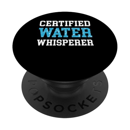 Certified Water Whisperer Pool Guy Pool Cleaner PopSockets Klebender PopGrip von Poolreinigung Poolpfleger Designs