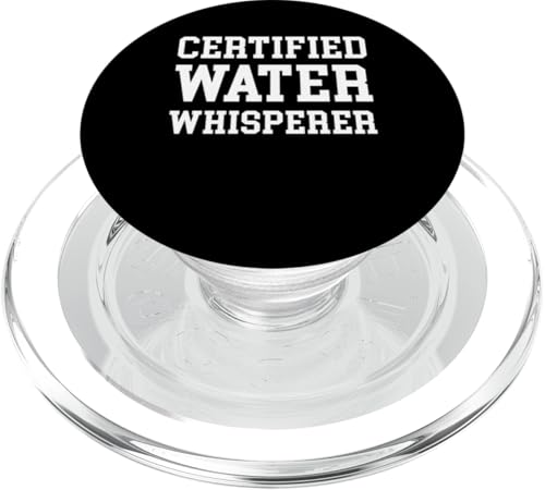 Certified Water Whisperer Pool Guy Pool Cleaner PopSockets PopGrip für MagSafe Certified Water Whisperer Pool Guy Pool Cleaner PopSockets PopGrip für MagSafe von Poolreinigung Poolpfleger Designs