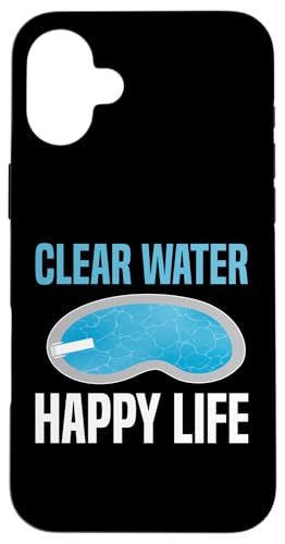 Clear Water Happy Life Pool Guy Pool Cleaner Hülle für iPhone 16 Plus Clear Water Happy Life Pool Guy Pool Cleaner Hülle für iPhone 16 Plus von Poolreinigung Poolpfleger Designs