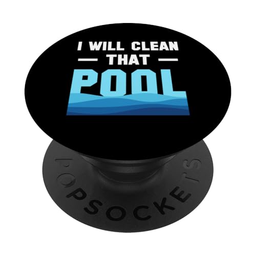 I Will Clean That Pool Guy Pool Cleaner PopSockets Klebender PopGrip von Poolreinigung Poolpfleger Designs