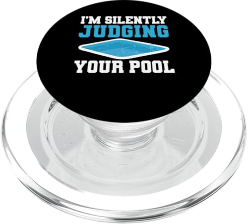 Im Silently Judging Your Pool Guy Pool Cleaner PopSockets PopGrip für MagSafe von Poolreinigung Poolpfleger Designs