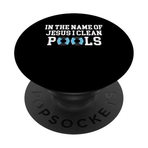 In The Name Of Jesus I Clean Pool Guy Pool Cleaner PopSockets Klebender PopGrip In The Name Of Jesus I Clean Pool Guy Pool Cleaner PopSockets Klebender PopGrip von Poolreinigung Poolpfleger Designs