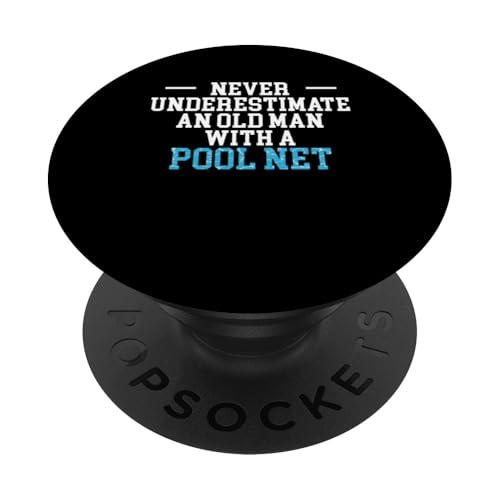 Never Underestimate An Old Man With A Pool Net PopSockets Klebender PopGrip Never Underestimate An Old Man With A Pool Net PopSockets Klebender PopGrip von Poolreinigung Poolpfleger Designs