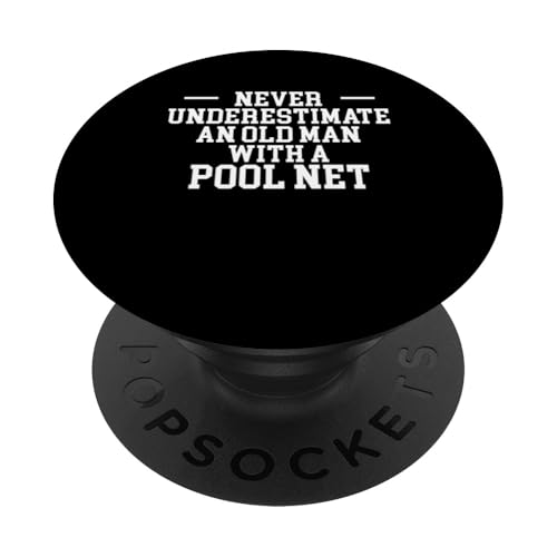 Never Underestimate An Old Man With A Pool Net PopSockets Klebender PopGrip Never Underestimate An Old Man With A Pool Net PopSockets Klebender PopGrip von Poolreinigung Poolpfleger Designs