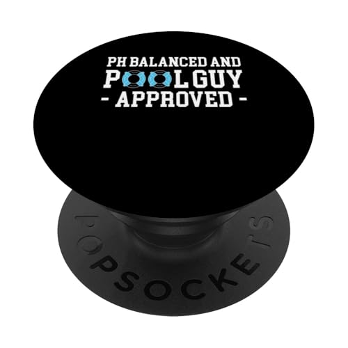 PH Balanced And Pool Guy Approved Pool Cleaner PopSockets Klebender PopGrip PH Balanced And Pool Guy Approved Pool Cleaner PopSockets Klebender PopGrip von Poolreinigung Poolpfleger Designs