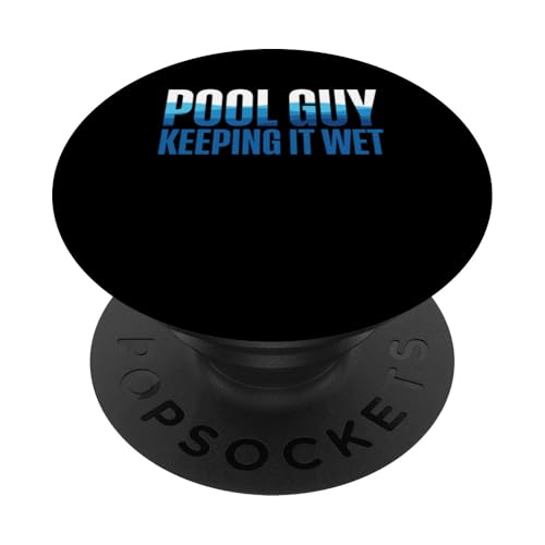 Pool Guy Keeping It Wet Pool Cleaner PopSockets Klebender PopGrip Pool Guy Keeping It Wet Pool Cleaner PopSockets Klebender PopGrip von Poolreinigung Poolpfleger Designs
