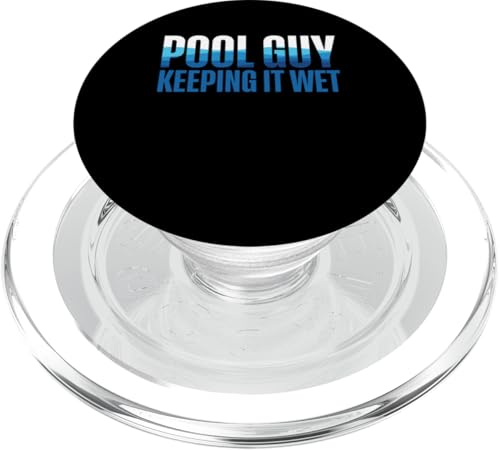 Pool Guy Keeping It Wet Pool Cleaner PopSockets PopGrip für MagSafe Pool Guy Keeping It Wet Pool Cleaner PopSockets PopGrip für MagSafe von Poolreinigung Poolpfleger Designs