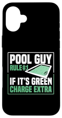 Pool Guy Rule 1 If Its Green Charge Extra Hülle für iPhone 16 Plus Pool Guy Rule 1 If Its Green Charge Extra Hülle für iPhone 16 Plus von Poolreinigung Poolpfleger Designs