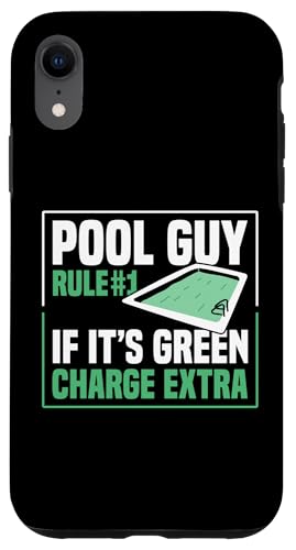 Pool Guy Rule 1 If Its Green Charge Extra Hülle für iPhone XR Pool Guy Rule 1 If Its Green Charge Extra Hülle für iPhone XR von Poolreinigung Poolpfleger Designs