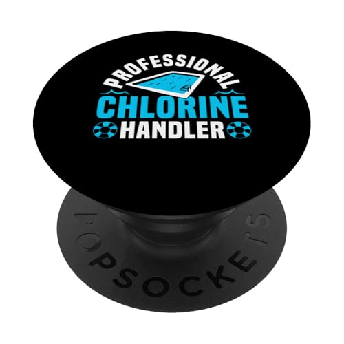 Professional Chlorine Handler Pool Guy Pool Cleaner PopSockets Klebender PopGrip Professional Chlorine Handler Pool Guy Pool Cleaner PopSockets Klebender PopGrip von Poolreinigung Poolpfleger Designs