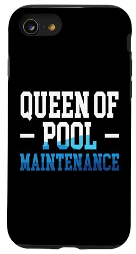 Queen Of Pool Maintenance Pool Guy Pool Cleaner Hülle für iPhone SE (2020) / 7 / 8 von Poolreinigung Poolpfleger Designs