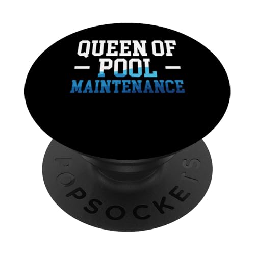 Queen Of Pool Maintenance Pool Guy Pool Cleaner PopSockets Klebender PopGrip Queen Of Pool Maintenance Pool Guy Pool Cleaner PopSockets Klebender PopGrip von Poolreinigung Poolpfleger Designs