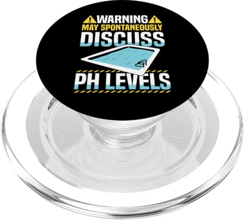 Warning May Spontaneously Discuss PH Levels PopSockets PopGrip für MagSafe von Poolreinigung Poolpfleger Designs