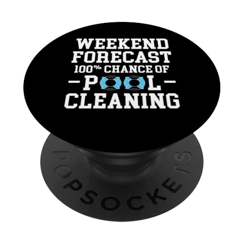 Weekend Forecast 100% Cahnce Of Pool Guy Pool Cleaner PopSockets Klebender PopGrip Weekend Forecast 100% Cahnce Of Pool Guy Pool Cleaner PopSockets Klebender PopGrip von Poolreinigung Poolpfleger Designs