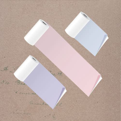 Poooliprint Thermopapier für Poooli Taschendrucker, selbstklebend, 57 mm, 3 Rollen von Poooliprint