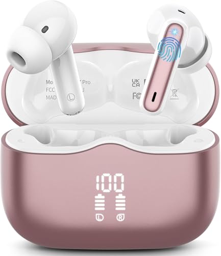 Bluetooth Kopfhörer Sport,Kopfhörer Kabellos Bluetooth 5.3 mit HD Mic, 50Std HiFi Stereo Tiefer Bass ohrhörer Bluetooth mit LED-Anzeige, IP7 Wasserdicht earbuds bluetooth mit Ohrhaken für Sport, Grün Bluetooth Kopfhörer Sport,Kopfhörer Kabellos Bluetooth 5.3 mit HD Mic, 50Std HiFi Stereo Tiefer Bass ohrhörer Bluetooth mit LED-Anzeige, IP7 Wasserdicht earbuds bluetooth mit Ohrhaken für Sport, Grün von Poounur