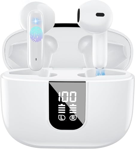 Poounur Bluetooth-Kopfhörer, Geräuschdämpfende Ohrhörer, LED-Anzeige, wasserdichte Bluetooth-Kopfhörer Poounur Bluetooth-Kopfhörer, Geräuschdämpfende Ohrhörer, LED-Anzeige, wasserdichte Bluetooth-Kopfhörer von Poounur