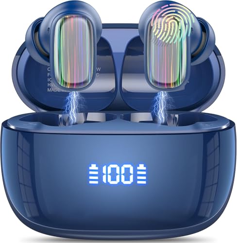Poounur Bluetooth-Kopfhörer, Noise Cancelling Earbuds, LED-Anzeige, Wasserabweisend Poounur Bluetooth-Kopfhörer, Noise Cancelling Earbuds, LED-Anzeige, Wasserabweisend von Poounur