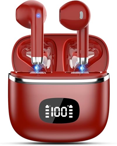 Poounur Bluetooth-Kopfhörer, Noise Cancelling Earbuds, Wasserabweisend/LED-Anzeige Poounur Bluetooth-Kopfhörer, Noise Cancelling Earbuds, Wasserabweisend/LED-Anzeige von Poounur