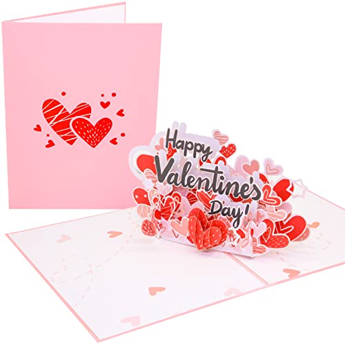 PopLife Happy Valentine's Sign 3D Pop Up Karte – Jahrestag, Muttertagskarte, Valentinstag, Date Nacht, Geburtstag, Just Because – für Mutter, Verlobte, Freundin, Ehemann von PopLife