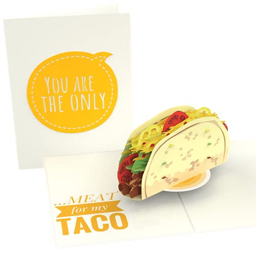 PopLife Naughty Taco 3D Pop Up Karte - Lustiges Geschenk für Ehemann oder Freund - Sexy Valentinstagskarte, unangemessene Geburtstagskarte für Ihn, Vatertagskarte von Frau, Jubiläumsüberraschung von PopLife