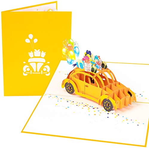 PopLife VW Geburtstagskäfer Pop-Up-Karte für alle Anlässe von PopLife