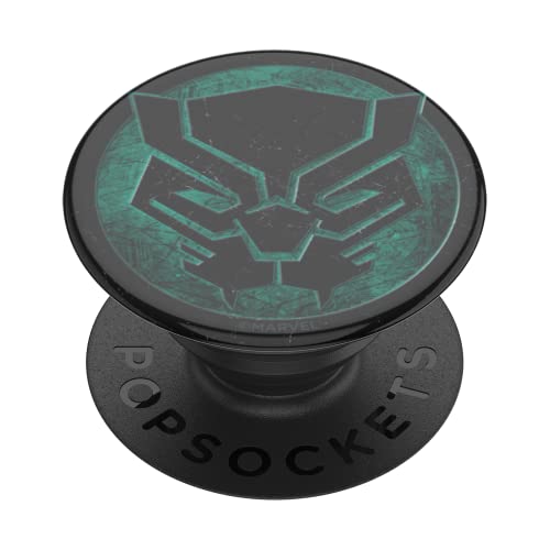 PopSockets 101052 PopGrip - Ausziehbarer Sockel und Griff mit einem Austauschbarem Top für Smartphones und Tablets - Black Panther Icon von PopSockets