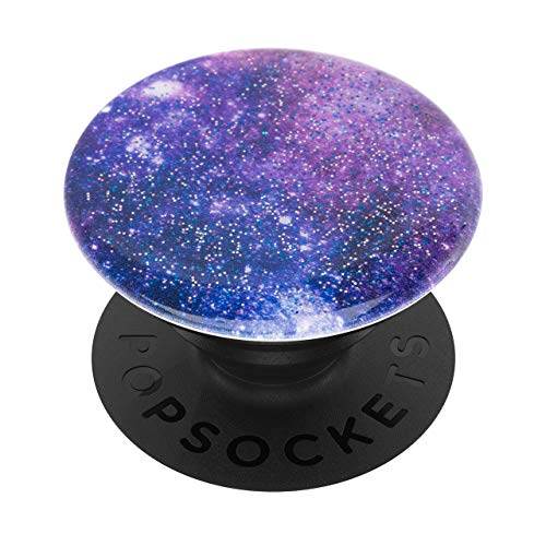 PopSockets 800934 PopGrip - Ausziehbarer Sockel und Griff für Smartphones und Tablets mit einem Austauschbarem Top - Glitter Nebula von PopSockets