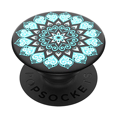 PopSockets 801146 PopGrip - Ausziehbarer Sockel und Griff für Smartphones und Tablets mit einem Austauschbarem Top - Peace Mandala Sky von PopSockets