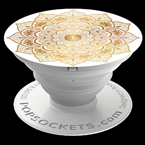 PopSockets - Ausziehbarer (Nicht Austauschbarer) Sockel und Griff für Smartphone und Tablet - Golden Silence von PopSockets