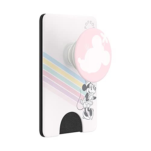 PopSockets Handy-Geldbörse mit erweiterbarem Handygriff, Handy-Kartenhalter, Disney PopWallet – Minnie Rainbow von PopSockets