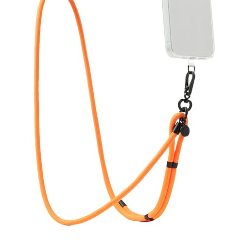 PopSockets Handy Umhängeband, Handyhalter, Crossbody Telefonband - Paracord Saftey Orange von PopSockets