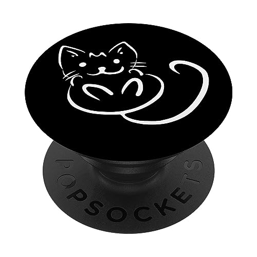 PopSockets Katze Kätzchen Schwarz PopSockets PopGrip: Ausziehbarer Sockel und Griff für Handys/Tablets mit Tauschbarem Top PopSockets Katze Kätzchen Schwarz PopSockets PopGrip: Ausziehbarer Sockel und Griff für Handys/Tablets mit Tauschbarem Top von CJ Grips