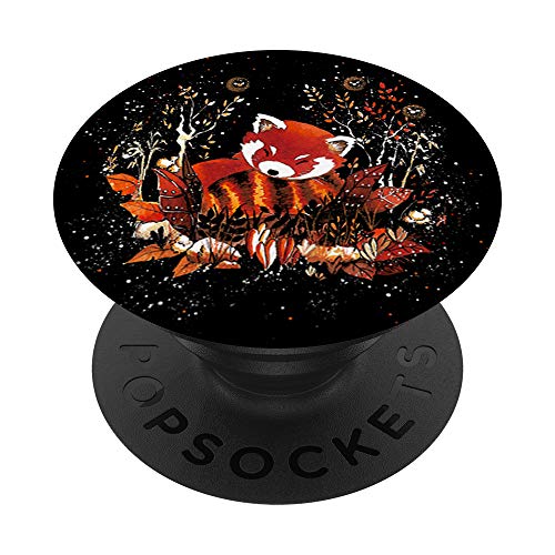 PopSockets Kawaii Roter Panda - Süsser Pandabär im Wald PopSockets mit austauschbarem PopGrip von PopSockets