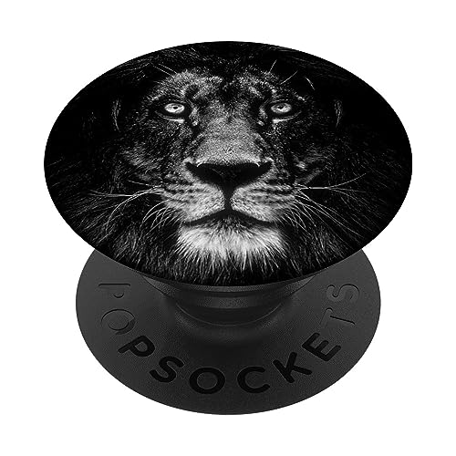 PopSockets Löwe Dunkel PopSockets mit austauschbarem PopGrip PopSockets Löwe Dunkel PopSockets mit austauschbarem PopGrip von CJ Grips