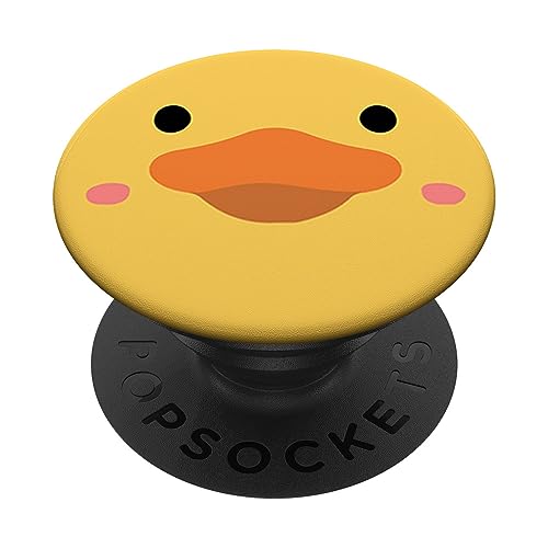 PopSockets Lustige Ente Enten Gesicht Gummiente Duck Face Ente PopSockets mit austauschbarem PopGrip von PopSockets