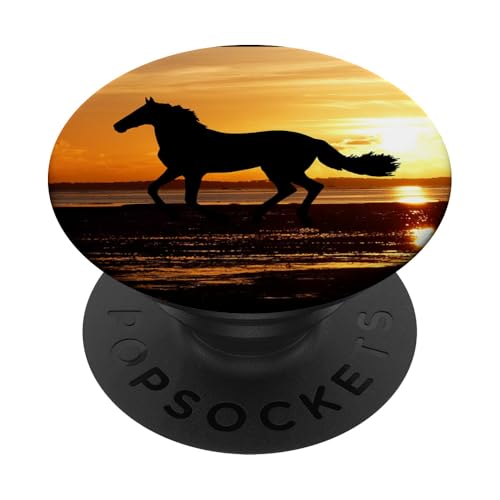 PopSockets Pferd Pony Horse Ozean Welle Sonnenuntergang Sonnenaufgang PopSockets mit austauschbarem PopGrip von PopSockets