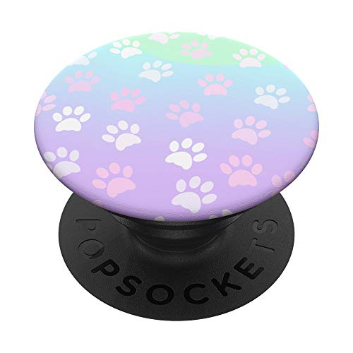PopSockets Phone Pop Up Holder Lavender Blue Mint Green Pink Paw Print PopSockets PopGrip: Ausziehbarer Sockel und Griff für Handys/Tablets mit Tauschbarem Top PopSockets Phone Pop Up Holder Lavender Blue Mint Green Pink Paw Print PopSockets PopGrip: Ausziehbarer Sockel und Griff für Handys/Tablets mit Tauschbarem Top von PopSockets