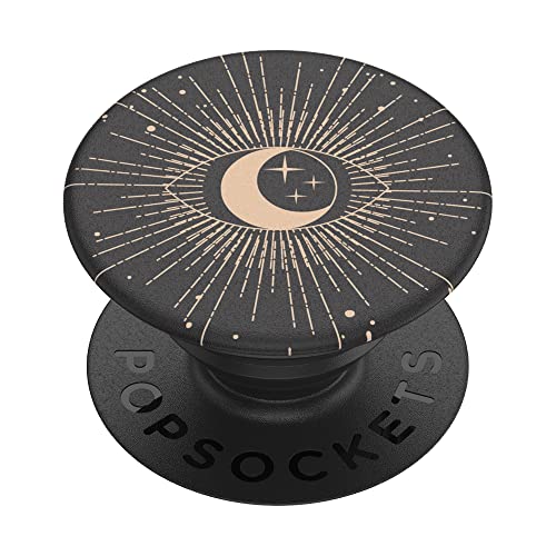 PopSockets PopGrip - Ausziehbarer Sockel und Griff für Smartphones und Tablets mit einem Austauschbarem Top - All Seeing, Schwarz von PopSockets