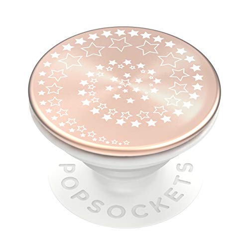 PopSockets PopGrip - Ausziehbarer Sockel und Griff für Smartphones und Tablets mit einem Austauschbarem Top - Backspin Aluminum Starry Eye von PopSockets