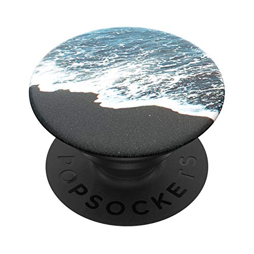 PopSockets PopGrip - Ausziehbarer Sockel und Griff für Smartphones und Tablets mit einem Austauschbarem Top - Black Sand Beach von PopSockets