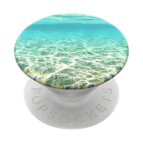 PopSockets PopGrip - Ausziehbarer Sockel und Griff für Smartphones und Tablets mit einem Austauschbarem Top - Blue Lagoon von PopSockets