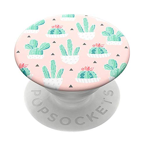 PopSockets PopGrip - Ausziehbarer Sockel und Griff für Smartphones und Tablets mit einem Austauschbarem Top - Cactus Pot von PopSockets