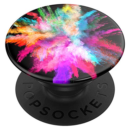 PopSockets PopGrip - Ausziehbarer Sockel und Griff für Smartphones und Tablets mit einem Austauschbarem Top - Color Burst Gloss von PopSockets