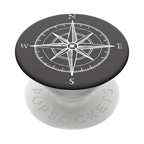 PopSockets PopGrip - Ausziehbarer Sockel und Griff für Smartphones und Tablets mit einem Austauschbarem Top - Compass von PopSockets