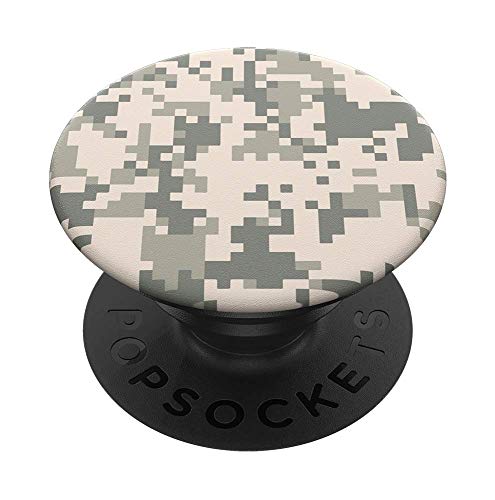 PopSockets PopGrip - Ausziehbarer Sockel und Griff für Smartphones und Tablets mit einem Austauschbarem Top - Digital Camo von PopSockets