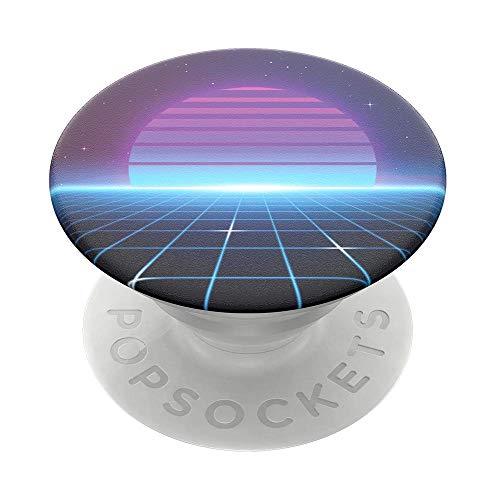 PopSockets PopGrip - Ausziehbarer Sockel und Griff für Smartphones und Tablets mit einem Austauschbarem Top - Electric Sunset von PopSockets